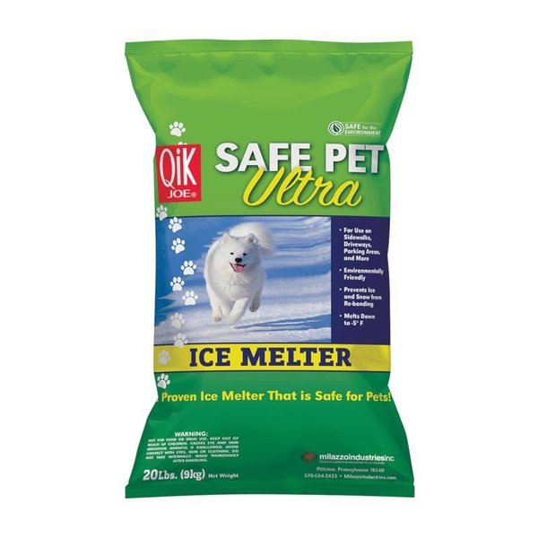 Milazzo Qik Joe Safe Pet Ultra MG104 Pet Friendly Solid Ice Melt 20 lb 02030